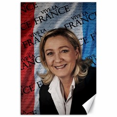 Marine Le Pen Canvas 24  X 36  by Valentinaart