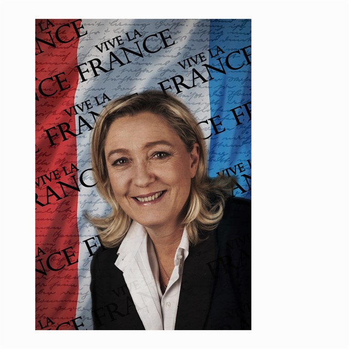 Marine Le Pen Small Garden Flag (Two Sides)