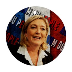 Marine Le Pen Ornament (round) by Valentinaart