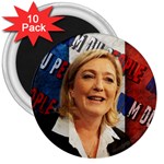 Marine Le Pen 3  Magnets (10 pack)  Front
