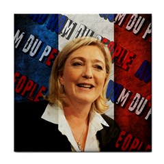 Marine Le Pen Face Towel by Valentinaart