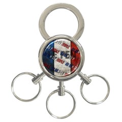 Marine Le Pen 3-ring Key Chains by Valentinaart