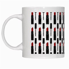 Makeup White Mugs by Valentinaart