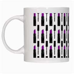 Makeup White Mugs by Valentinaart