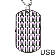 Makeup Dog Tag Usb Flash (one Side) by Valentinaart