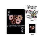 Five donuts in one minute  Playing Cards 54 (Mini)  Front - Spade3