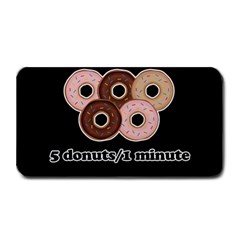 Five Donuts In One Minute  Medium Bar Mats by Valentinaart