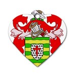 County Donegal Coat of Arms Dog Tag Heart (Two Sides) Front