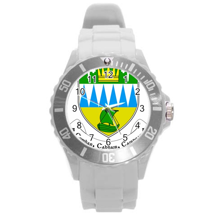 Coat of Arms of County Kerry  Round Plastic Sport Watch (L)