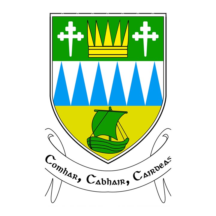 Coat of Arms of County Kerry Shower Curtain 48  x 72  (Small) 