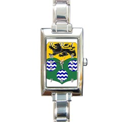 County Leitrim Coat of Arms Rectangle Italian Charm Watch