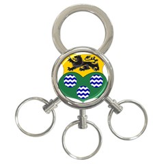 County Leitrim Coat Of Arms 3-ring Key Chains by abbeyz71