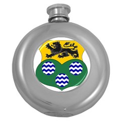 County Leitrim Coat of Arms Round Hip Flask (5 oz)