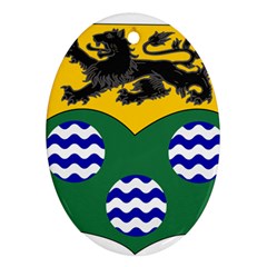 County Leitrim Coat of Arms Oval Ornament (Two Sides)