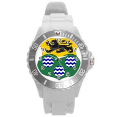 County Leitrim Coat of Arms Round Plastic Sport Watch (L)