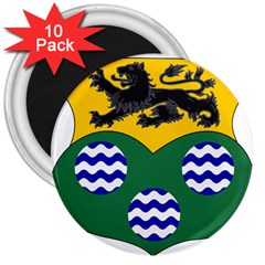 County Leitrim Coat Of Arms  3  Magnets (10 Pack)  by abbeyz71