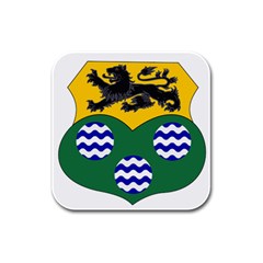 County Leitrim Coat Of Arms  Rubber Square Coaster (4 Pack)  by abbeyz71