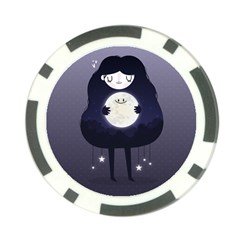 Moon Poker Chip Card Guard by Mjdaluz