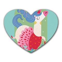 Unicorn Heart Mousepads by Mjdaluz