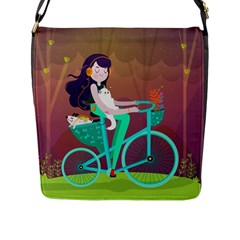 Bikeride Flap Messenger Bag (l)  by Mjdaluz