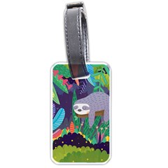 Sloth In Nature Luggage Tags (one Side)  by Mjdaluz