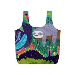 Sloth In Nature Full Print Recycle Bags (s) 