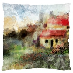 Old Spanish Village Large Cushion Case (one Side) by digitaldivadesigns