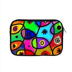 Digitally Painted Colourful Abstract Whimsical Shape Pattern Apple MacBook Pro 15  Zipper Case