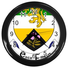 County Offaly Coat of Arms  Wall Clocks (Black)