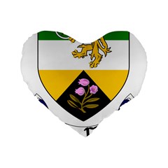 County Offaly Coat of Arms  Standard 16  Premium Flano Heart Shape Cushions