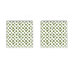Leaves Motif Nature Pattern Cufflinks (square) by dflcprints