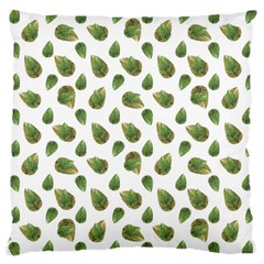 Leaves Motif Nature Pattern Large Cushion Case (one Side) by dflcprints