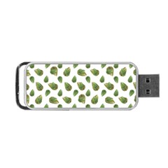 Leaves Motif Nature Pattern Portable Usb Flash (two Sides) by dflcprints