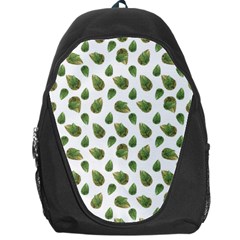 Leaves Motif Nature Pattern Backpack Bag by dflcprints