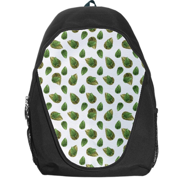 Leaves Motif Nature Pattern Backpack Bag