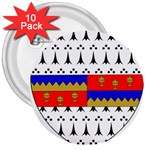 County Tipperary Coat of Arms  3  Buttons (10 pack)  Front