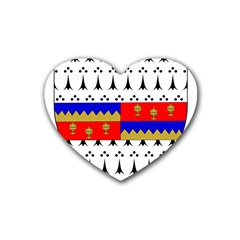 County Tipperary Coat Of Arms  Rubber Coaster (heart)  by abbeyz71