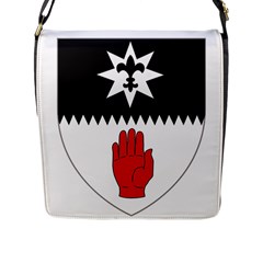 County Tyrone Coat Of Arms  Flap Messenger Bag (l)  by abbeyz71