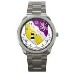 County Wexford Coat of Arms  Sport Metal Watch Front