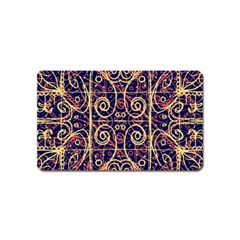 Tribal Ornate Pattern Magnet (name Card) by dflcprints