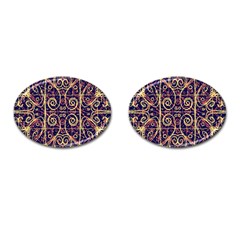 Tribal Ornate Pattern Cufflinks (Oval)