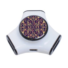 Tribal Ornate Pattern 3-Port USB Hub