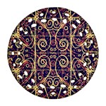 Tribal Ornate Pattern Round Filigree Ornament (Two Sides) Front