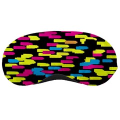 Colorful Strokes On A Black Background             Sleeping Mask by LalyLauraFLM