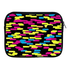 Colorful Strokes On A Black Background       Apple Ipad 2/3/4 Protective Soft Case by LalyLauraFLM