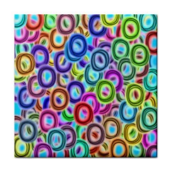 Colorful Ovals              Face Towel