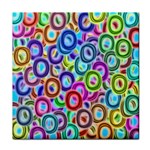 Colorful ovals              Face Towel Front