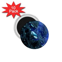 Shiny Blue Pebbles 1 75  Magnets (10 Pack)  by linceazul