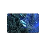 Shiny Blue Pebbles Magnet (Name Card)