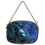 Shiny Blue Pebbles Chain Purses (One Side) 